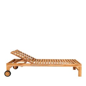 Sonnenliege Hawar aus Teak Massivholz 37 cm hoch – Ansicht 3