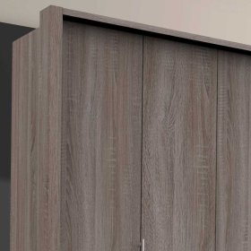 Kleiderschrank Jugendzimmer Vasilio in Eiche Trüffelfarben 2 türig – Ansicht 5