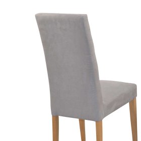 Stühle mit hoher Lehne Sanfetra in Taupe und Eichefarben (2er Set) – Ansicht 5