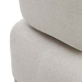 Beige Wohnzimmercouch Vivo aus Chenillegewebe mit Armlehnen – Ansicht 8