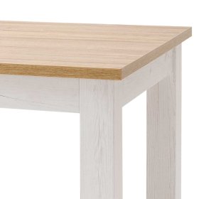 Esszimmertisch Wonders in Weiß und Eiche Optik 160 cm breit – Ansicht 4