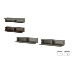 Schrankwand Hanniba in modernem Design für die Wandmontage (vierteilig) – Ansicht 1