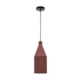 Metall Hängelampe Kanellaz in Terracotta im Skandi Design – Ansicht 1