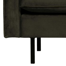 Wohnzimmer Sessel Carltons in Dunkelgrün Samt im Retro Design – Ansicht 4