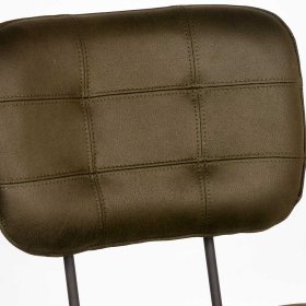 Polsterstuhl Esszimmer Set Rianostra in Oliv Grün mit Steppungen (2er Set) – Ansicht 5