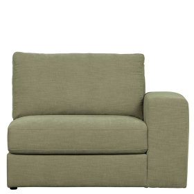 Couch Element mit Armlehne rechts Karyon in Graugrün - Modulsofa – Ansicht 4