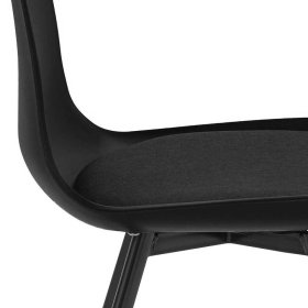 Schalensitz Stühle Adonias in Schwarz mit Gestell aus Metall (2er Set) – Ansicht 6