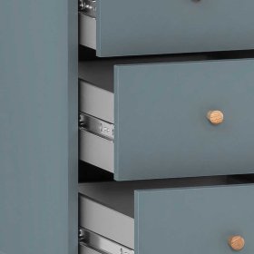 Schreibtischcontainer Hermine in Petrol Made in Germany – Ansicht 5
