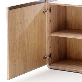 Wohnzimmer Highboard Lucisa in Eiche Optik und Anthrazit modern – Ansicht 6