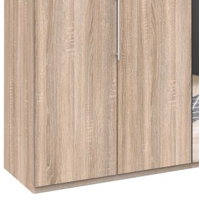 Spiegel Schlafzimmerschrank Gehvonda mit Falttüren in Eiche Sägerau – Ansicht 4