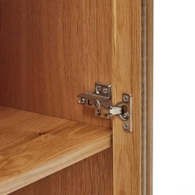 Skandi Design Schrank Vitrine Blax in Eichefarben 100 cm breit – Ansicht 8