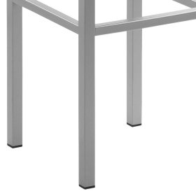 Moderner Barstuhl Aribert mit 81 cm Sitzhöhe in Taupe & Perlsilberfarben – Ansicht 4