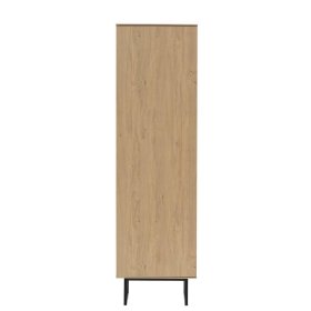 Flurschrank Carno in Eiche Stone 200 cm hoch – Ansicht 2