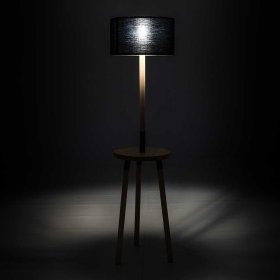 Stehlampen Live in Schwarz und Buchefarben 135 cm hoch – Ansicht 3