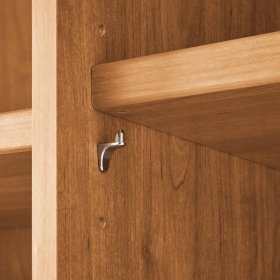 XL Drehtürenkleiderschrank Vericia in Eiche Bianco & Champagner 344 cm breit – Ansicht 8