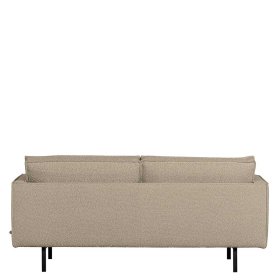 Zweisitzer Sofa Retrostil Catanias in Beige mit Vierfußgestell aus Metall – Ansicht 3