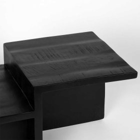 Rechteckiger Sofa Tisch Flash aus Mangobaum Massivholz modern – Ansicht 4