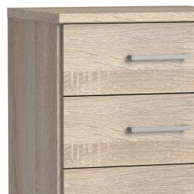 Nachtschrank Estella mit drei Schubladen 58 cm hoch – Ansicht 3