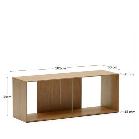 Regal Element 101 cm Kuta in Eichefarben furniert – Ansicht 9