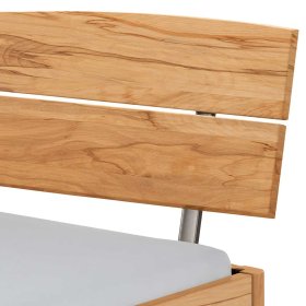 Echtholzbett Wildbuche Sebastianna Liegefläche 140x200 cm mit Bügelgestell – Ansicht 4