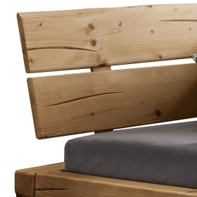 Balkenbett Osikas aus Fichte Massivholz mit Y Gestell aus Metall – Ansicht 3