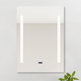 Badezimmerspiegel Bino mit LED Beleuchtung in rechteckiger Form – Ansicht 2