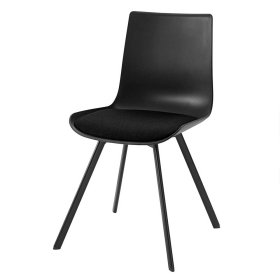 Schalensitz Stühle Adonias in Schwarz mit Gestell aus Metall (2er Set) – Ansicht 1