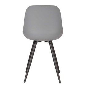 Küchenstuhl Set Emjana im Skandi Design in Anthrazit Kunststoff (2er Set) – Ansicht 4