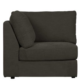 Sofa Modul Eckelement Trois in Anthrazit Rücken echt bezogen – Ansicht 3