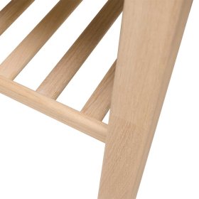 Skandi Design Wohnzimmer Tisch Ikba in Eiche Bianco massiv geölt 120 cm breit – Ansicht 5