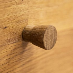 Holz Lowboard Tyvoria aus Wildeiche Massivholz 50 cm hoch – Ansicht 4