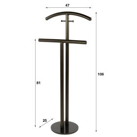 Stummer Diener Krispa in Dunkelbraun - Bronze aus Metall – Ansicht 5