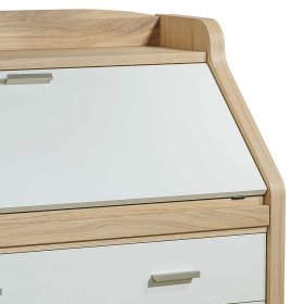 Schreibsekretär Pam in Cremefarben und Eiche Bianco Made in Germany – Ansicht 6
