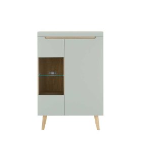 Wohnwand Casmas im Skandi Design in Mintgrün (vierteilig) – Ansicht 10