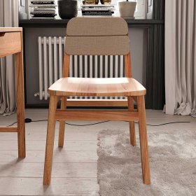 Esszimmerstuhl Korres aus Kernbuche Massivholz in modernem Design (2er Set) – Ansicht 3