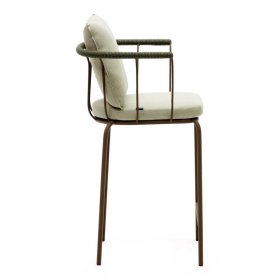 Barhocker mit Rückenlehne Meckey aus Metall mit 66 cm Sitzhöhe (4er Set) – Ansicht 3
