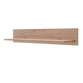 Wandregal Geronda in Eichefarben 160 cm breit – Ansicht 1