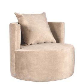 Wohnzimmersessel Beno aus Velours 75 cm hoch – Ansicht 5