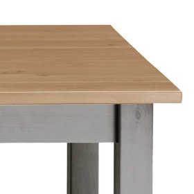 Kiefer Esstisch Candabria in Grau Braun im Landhausstil – Ansicht 3