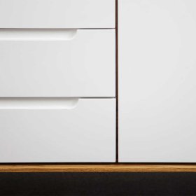 Design Sideboard Triancova in Weiß und Wildeiche modern – Ansicht 4