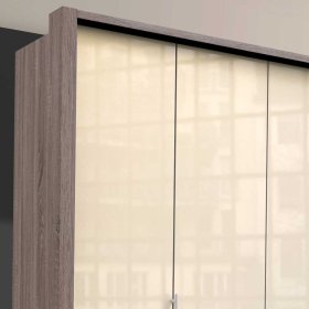 Schlafzimmerschrank Hermanos in Eiche Trüffelfarben und Cremeweiss – Ansicht 5