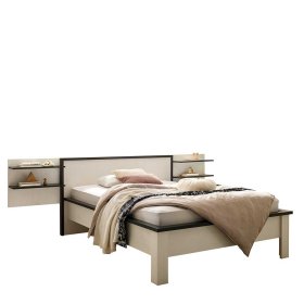 Französisches Bett Dionada im Landhausstil in Pinie Weiß (dreiteilig) – Ansicht 1