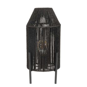 Tischlampe Racussa aus Jute und Metall 35 cm hoch – Ansicht 2