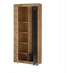 Wohnzimmereinrichtung Badehma in Eichefarben und Dunkelgrau (zweiteilig) – Ansicht 4