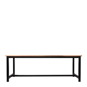 Esszimmertisch Todean aus Mangobaum Massivholz und Metall 75 cm hoch – Ansicht 3