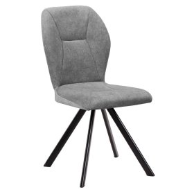 Polsterstuhl Esszimmer Cementa mit Bezug aus Flockstoff (2er Set) – Ansicht 1