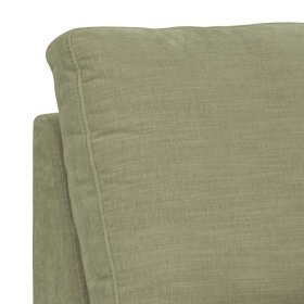 Modulsofa Abschluss Element rechts Karyon in Graugrün Rücken echt bezogen – Ansicht 9