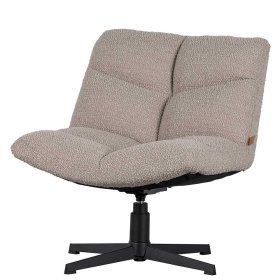 Wohnzimmer Sessel Nell II drehbar mit Boucle Stoff Bezug – Ansicht 2