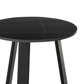 Sofa Tisch Set rund Vescavon mit Keramikplatten und Bügelgestellen (zweiteilig) – Ansicht 7