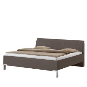 Doppelbett Boplaroma in Braun in modernem Design – Ansicht 1